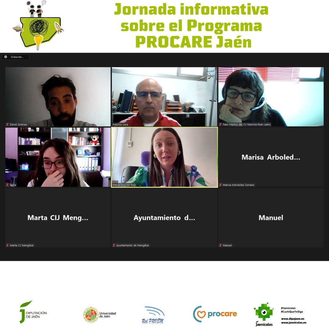 Investigadores de la Universidad de Jaén exponen las claves de la iniciativa PROCARE Jaén a técnicos de juventud de la provincia